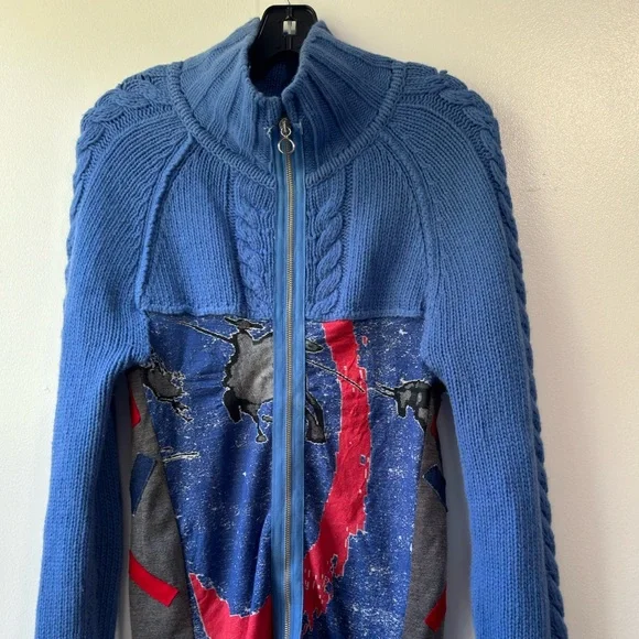 Creole Women’s Full Zipper Wool Blend Sweater Jacket Size 1 - Picture 2 of 10